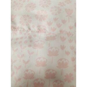 Target PillowFort Pink & White Floral King FLAT sheet